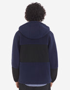  COLOR-BLOCK POLAR FLEECE BLOUSON WITH COLLEGE PATCH