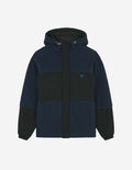  COLOR-BLOCK POLAR FLEECE BLOUSON WITH COLLEGE PATCH