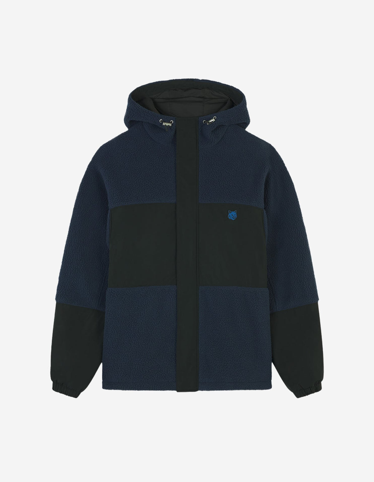  COLOR-BLOCK POLAR FLEECE BLOUSON WITH COLLEGE PATCH