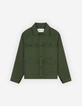  WORKWEAR JACKET IN COTTON TWILL WITH LOGO HANDWRITING