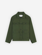  WORKWEAR JACKET IN COTTON TWILL WITH LOGO HANDWRITING