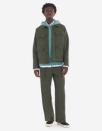  WORKWEAR JACKET IN COTTON TWILL WITH LOGO HANDWRITING