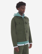  WORKWEAR JACKET IN COTTON TWILL WITH LOGO HANDWRITING