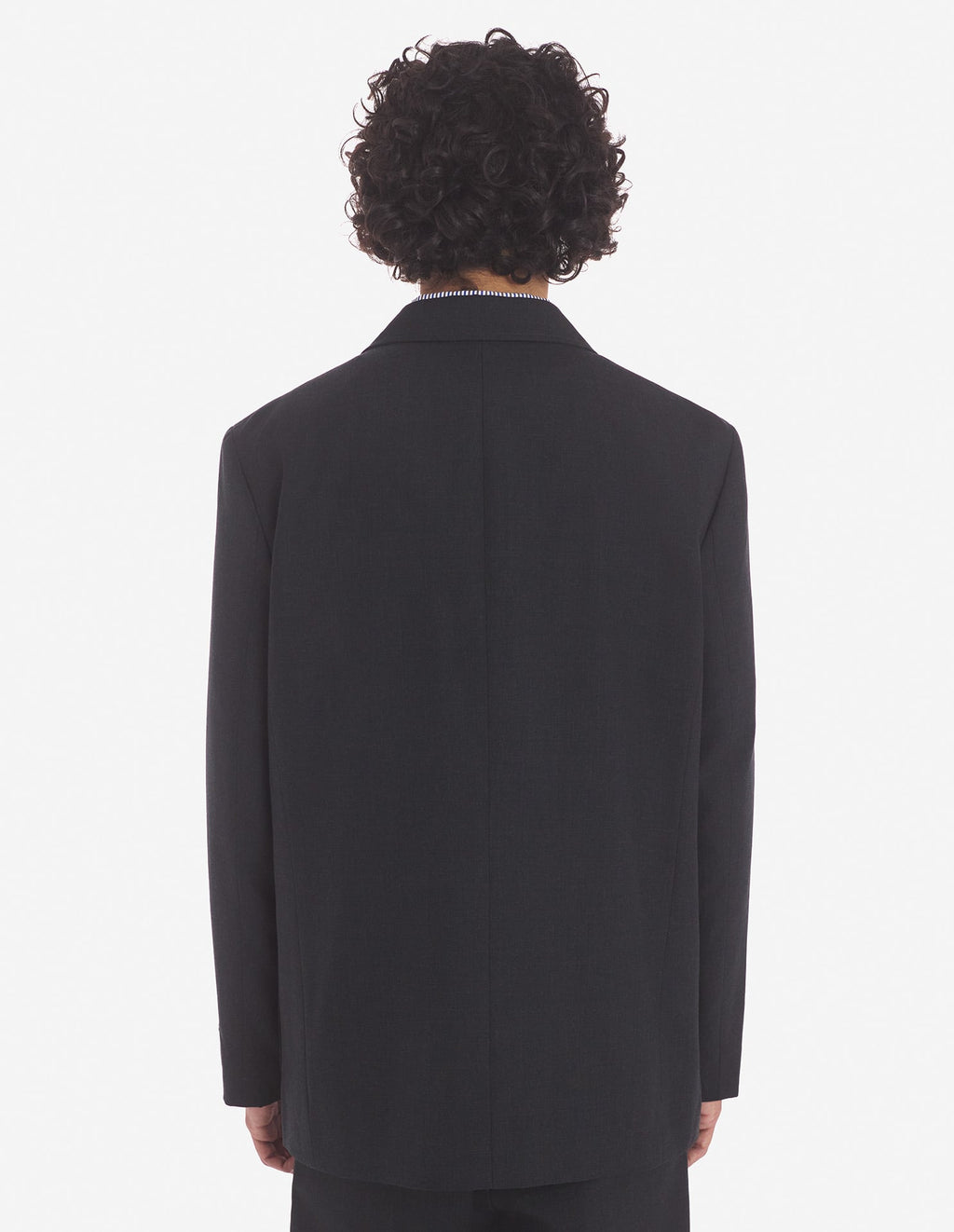 CASUAL SINGLE-BREASTED JACKET IN LIGHT TECHNICAL WOOL