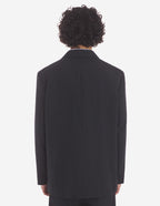  CASUAL SINGLE-BREASTED JACKET IN LIGHT TECHNICAL WOOL