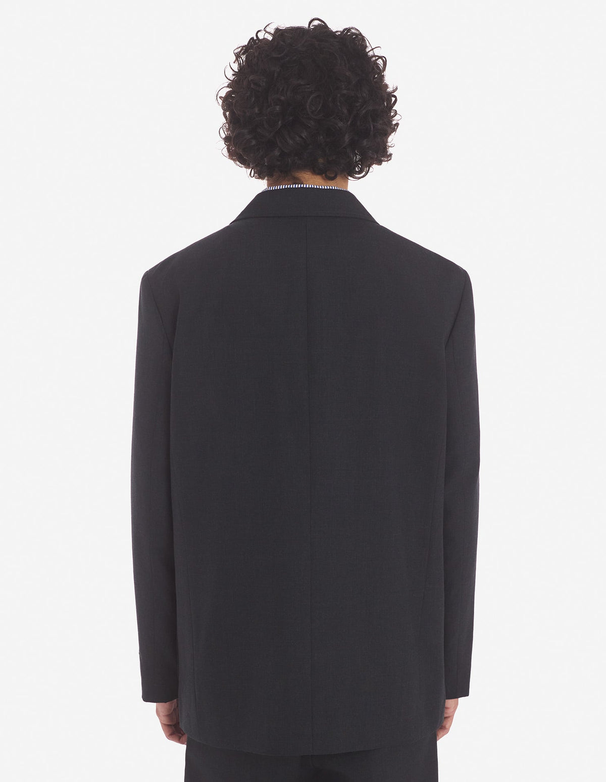  CASUAL SINGLE-BREASTED JACKET IN LIGHT TECHNICAL WOOL