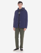  PADDED OVERSHIRT IN CRISPY NYLON WITH BOLD FOX HEAD PATCH