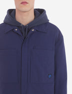  PADDED OVERSHIRT IN CRISPY NYLON WITH BOLD FOX HEAD PATCH