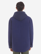  PADDED OVERSHIRT IN CRISPY NYLON WITH BOLD FOX HEAD PATCH