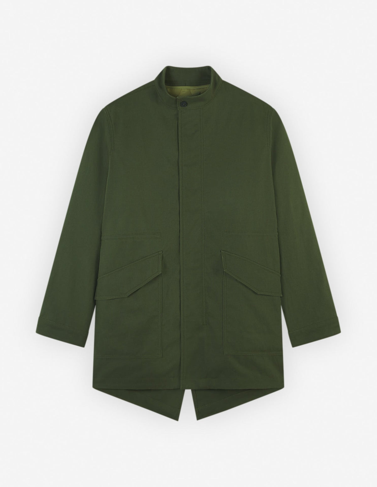  MILITARY PARKA WITH DETACHABLE LINING IN WASHED CO