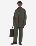  MILITARY PARKA WITH DETACHABLE LINING IN WASHED CO