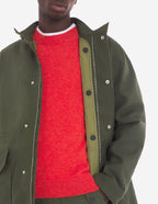  MILITARY PARKA WITH DETACHABLE LINING IN WASHED CO