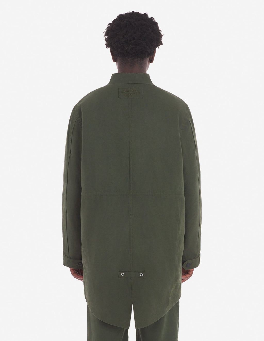  MILITARY PARKA WITH DETACHABLE LINING IN WASHED CO