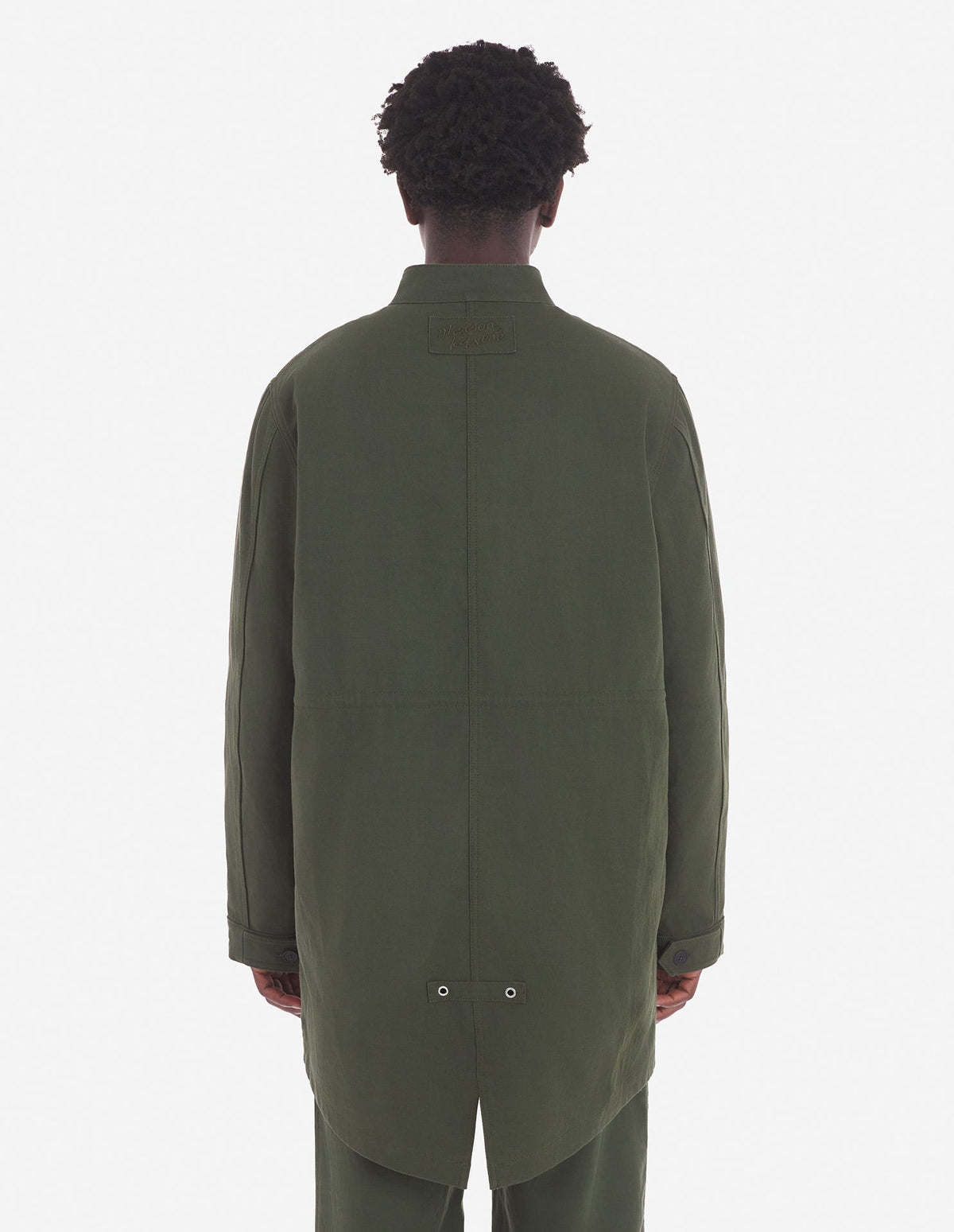  MILITARY PARKA WITH DETACHABLE LINING IN WASHED CO