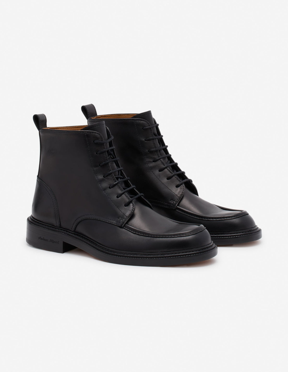  LEATHER LACE-UP BOOTS