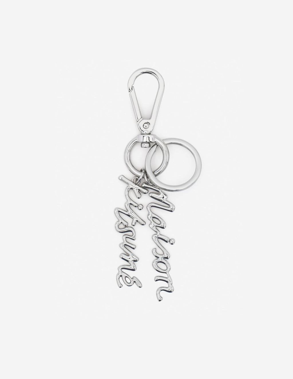  MAISON KITSUNE HANDWRITING METAL KEYRING