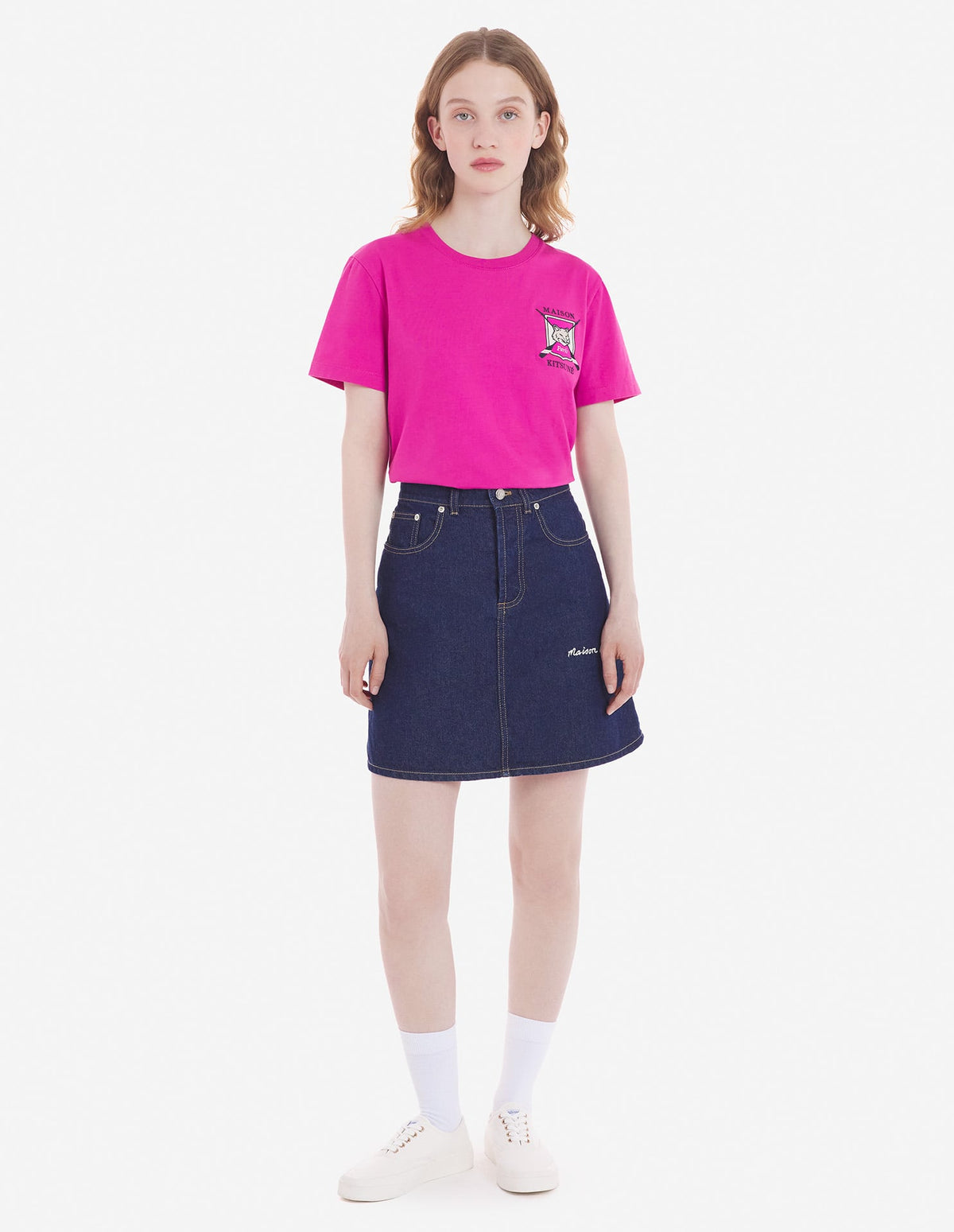  COLLEGE FOX EMBROIDERED TEE-SHIRT