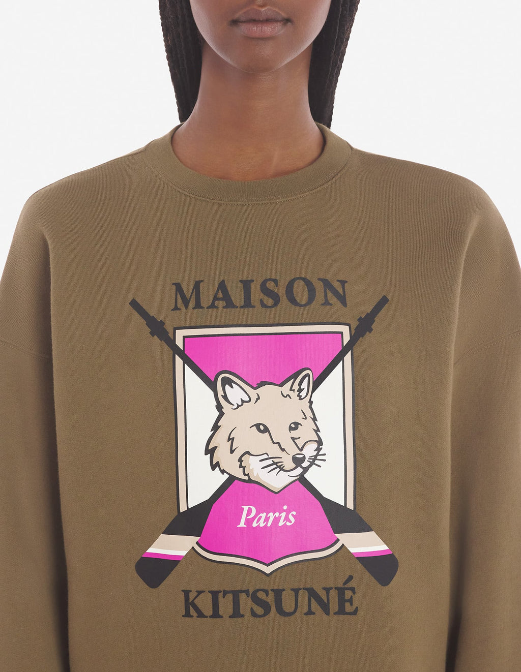  COLLEGE FOX PRINTED COMFORT SWEATSHIRT
