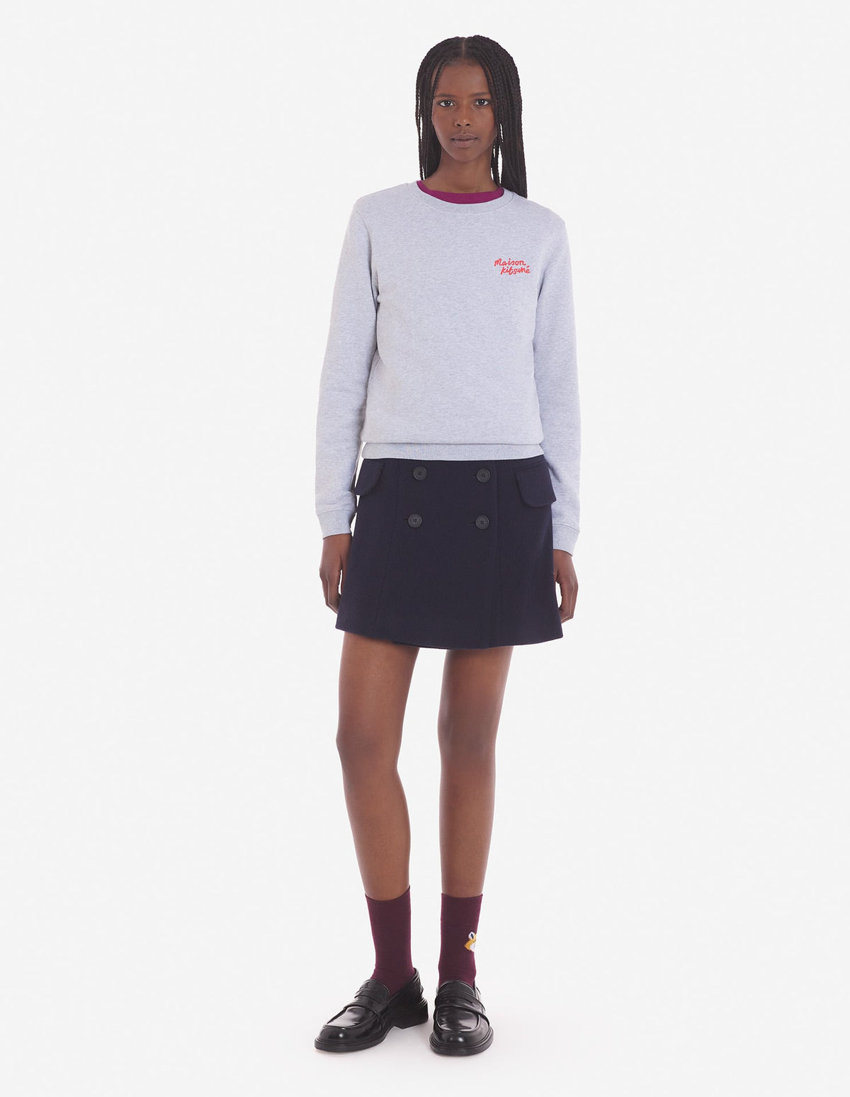  MAISON KITSUNE HANDWRITING REGULAR SWEATSHIRT
