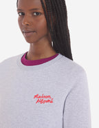  MAISON KITSUNE HANDWRITING REGULAR SWEATSHIRT