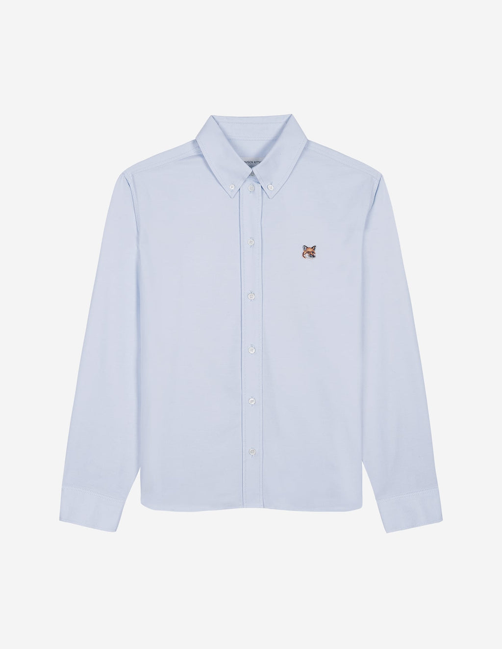  BUTTON-DOWN CLASSIC SHIRT WITH INSTITUTIONAL FOX HEAD PATCH IN OXFORD