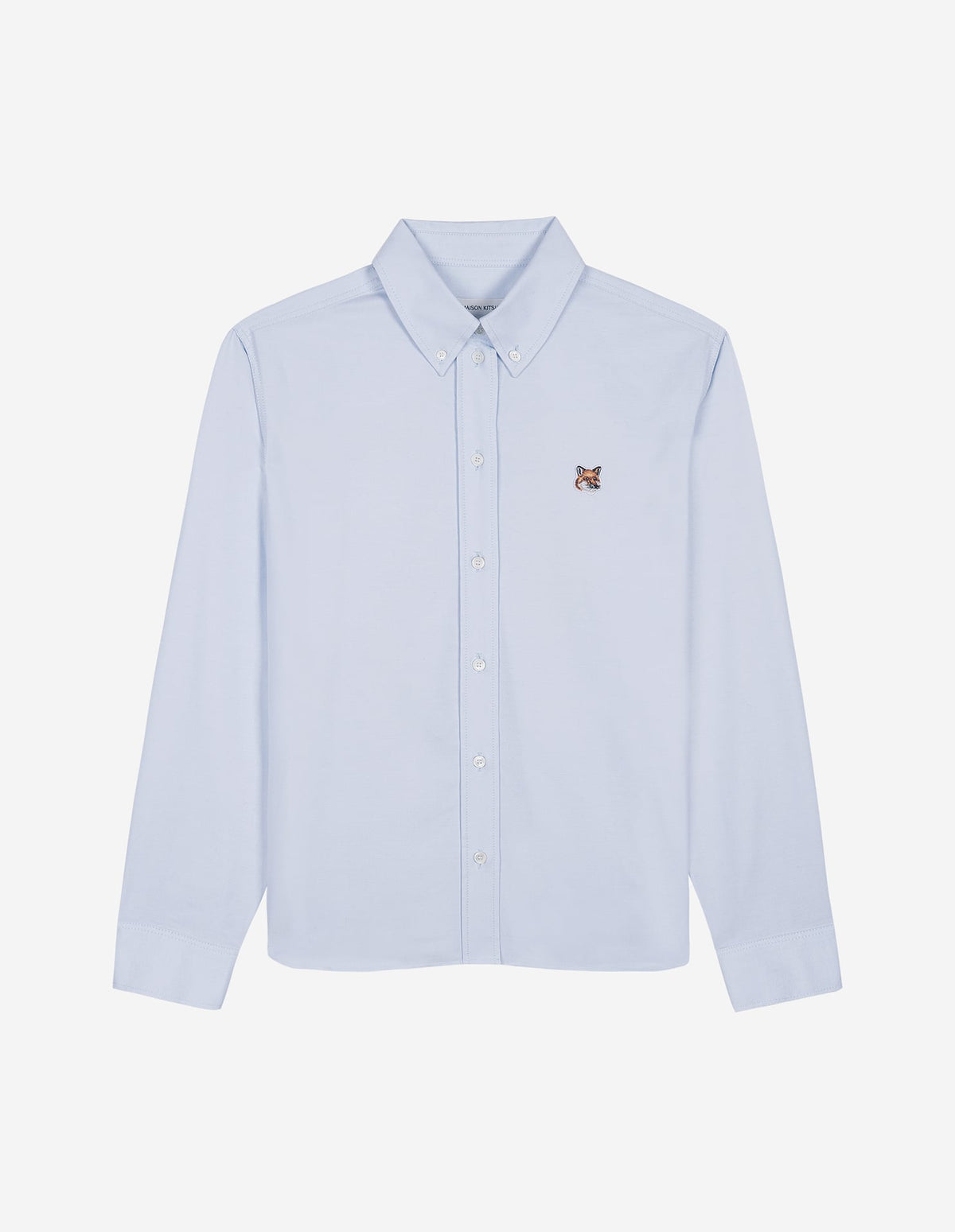  BUTTON-DOWN CLASSIC SHIRT WITH INSTITUTIONAL FOX HEAD PATCH IN OXFORD