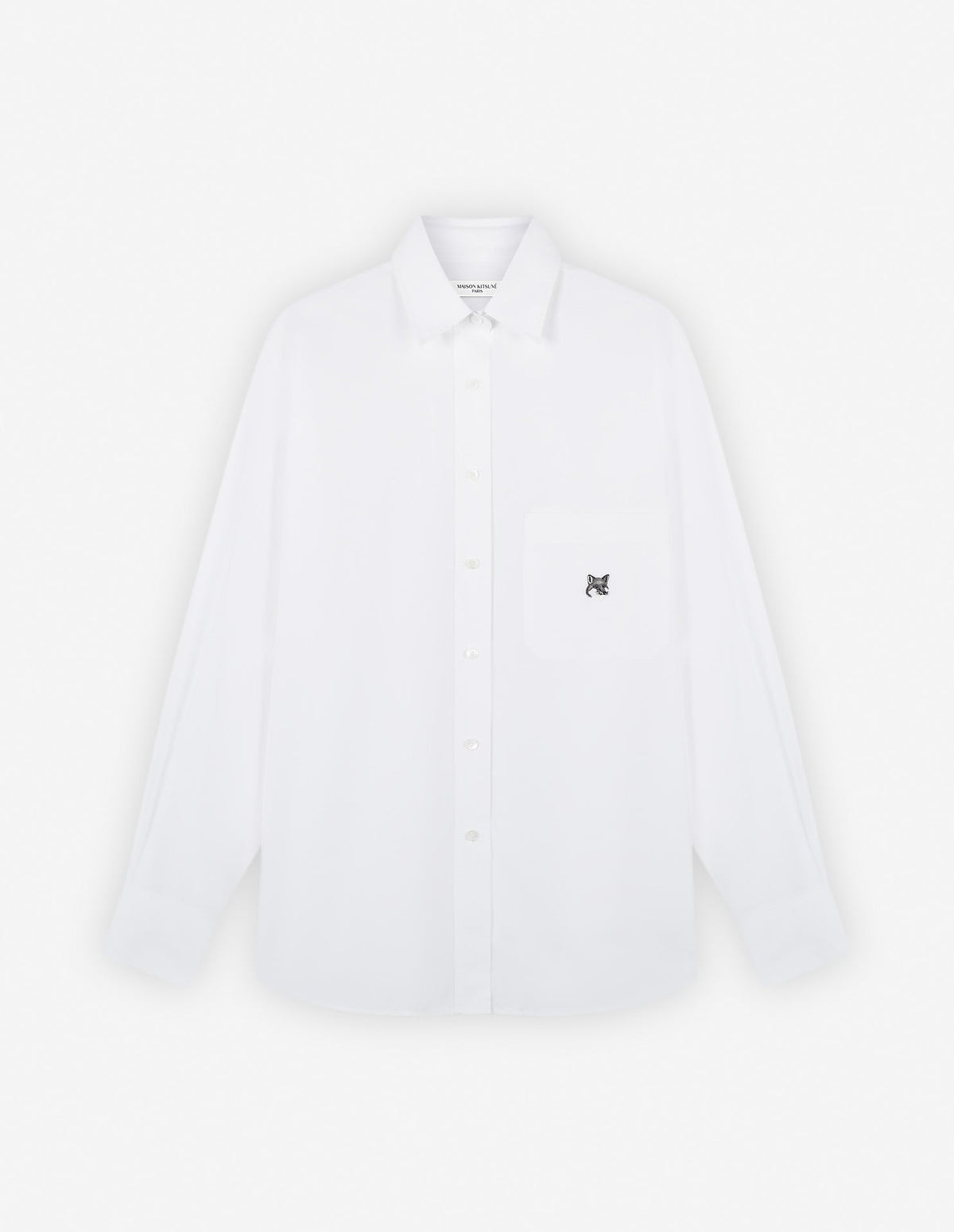  CASUAL SHIRT WITH GREY FOX HEAD PATCH IN COTTON PO