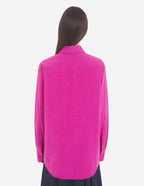  CASUAL SHIRT WITH CHEST POCKET AND BOLD FOX HEAD PATCH IN COTTON POPLIN