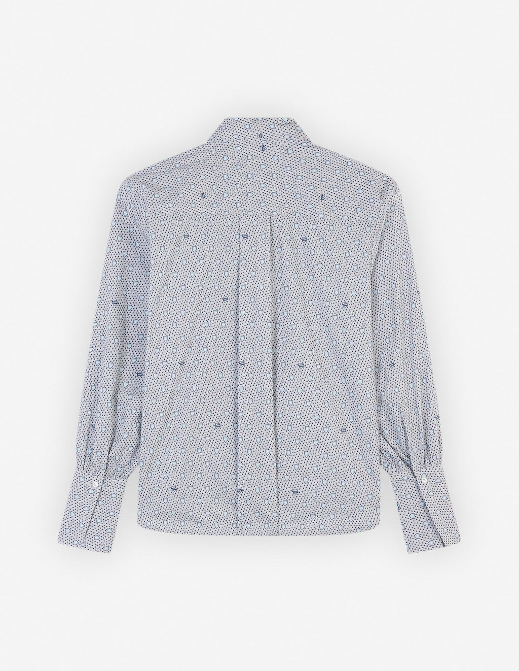  BOXY SHIRT WITH CONCEALED PLACKET IN SHIELD PRINT