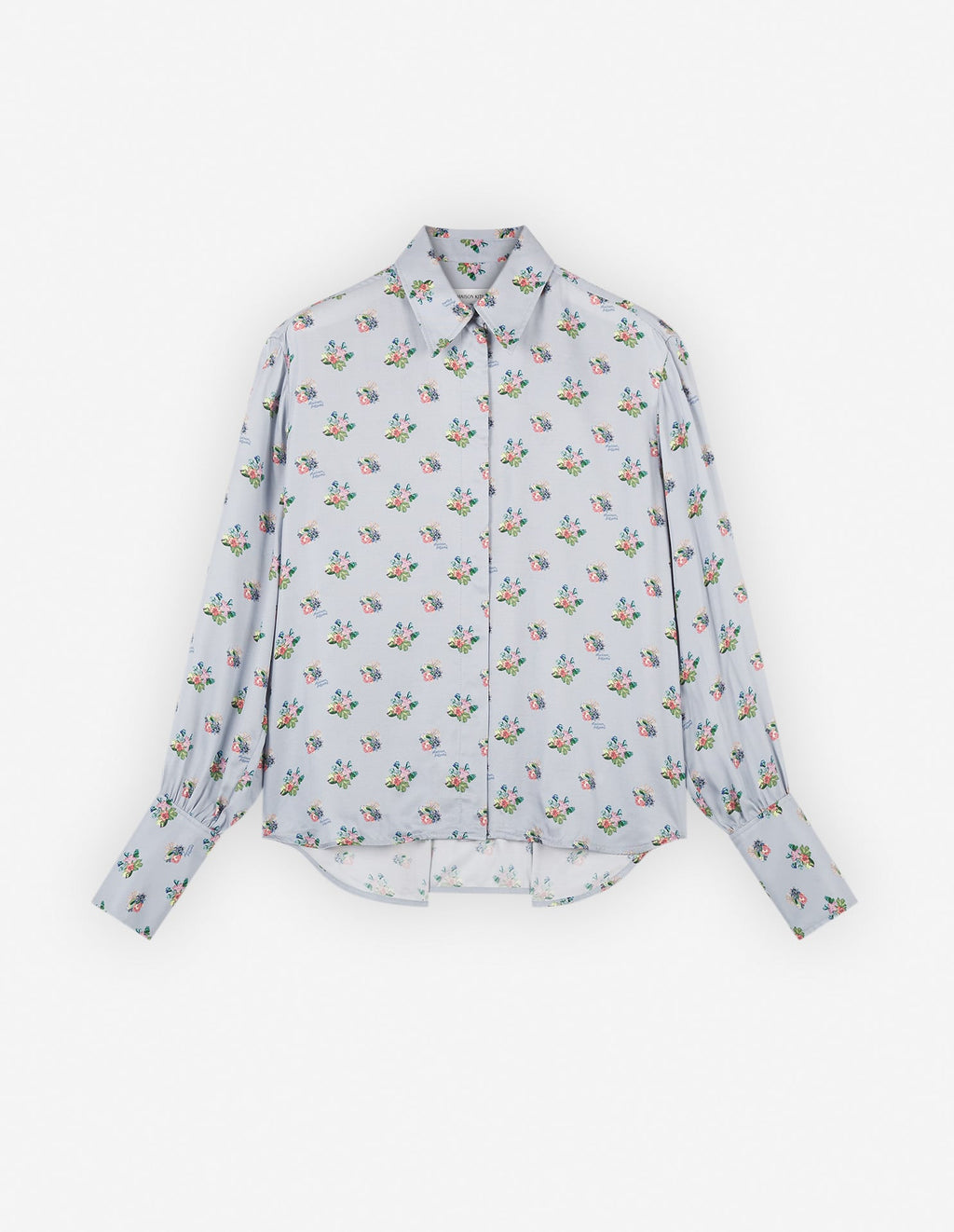  BOXY SHIRT WITH CONCEALED PLACKET IN FLORAL PRINT