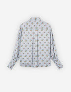  BOXY SHIRT WITH CONCEALED PLACKET IN FLORAL PRINT