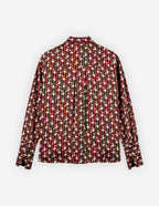  BOXY SHIRT WITH CONCEALED PLACKET IN FLORAL STRIPE