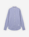  OVERSIZE SHIRT IN STRIPED COTTON WITH LOGO HANDWRI