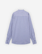  OVERSIZE SHIRT IN STRIPED COTTON WITH LOGO HANDWRI