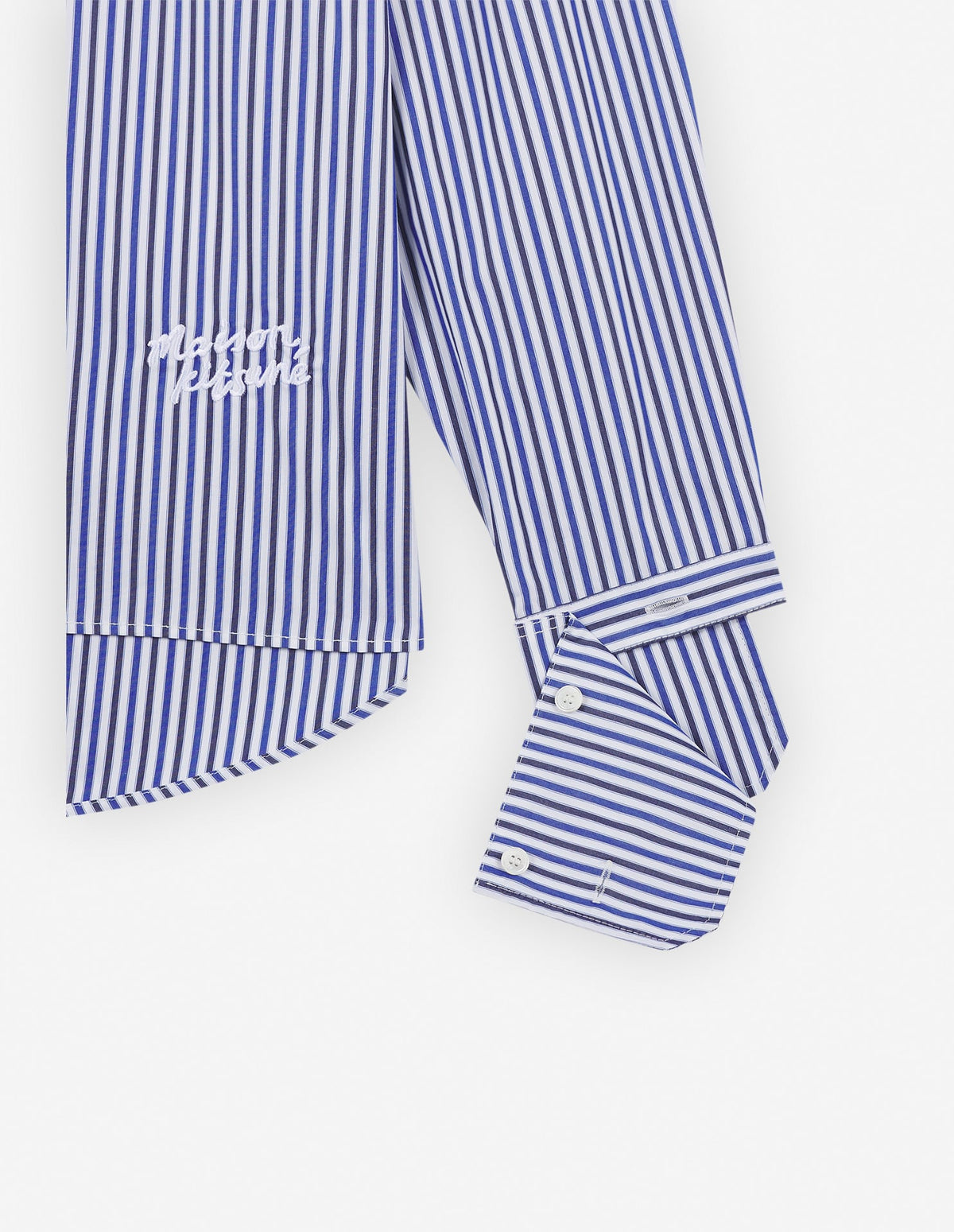 OVERSIZE SHIRT IN STRIPED COTTON WITH LOGO HANDWRI