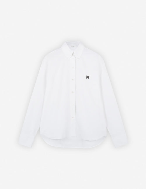  BUTTON DOWN CLASSIC SHIRT WITH GREY FOX HEAD PATCH