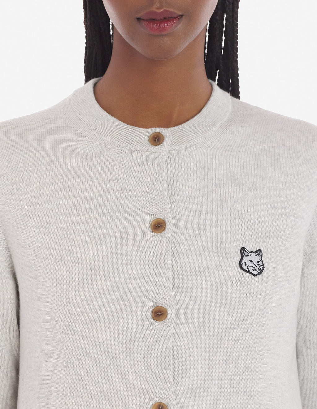  BOLD FOX HEAD PATCH REGULAR CARDIGAN