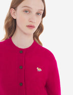  BABY FOX PATCH FITTED CARDIGAN