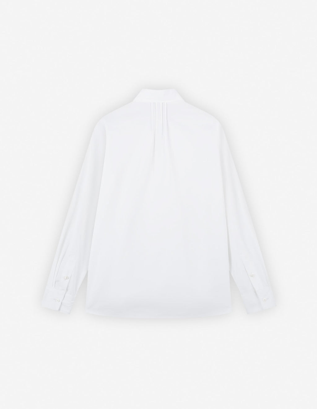  SCARF L/S BLOUSE WITH GATHERING DETAILS IN COTTON