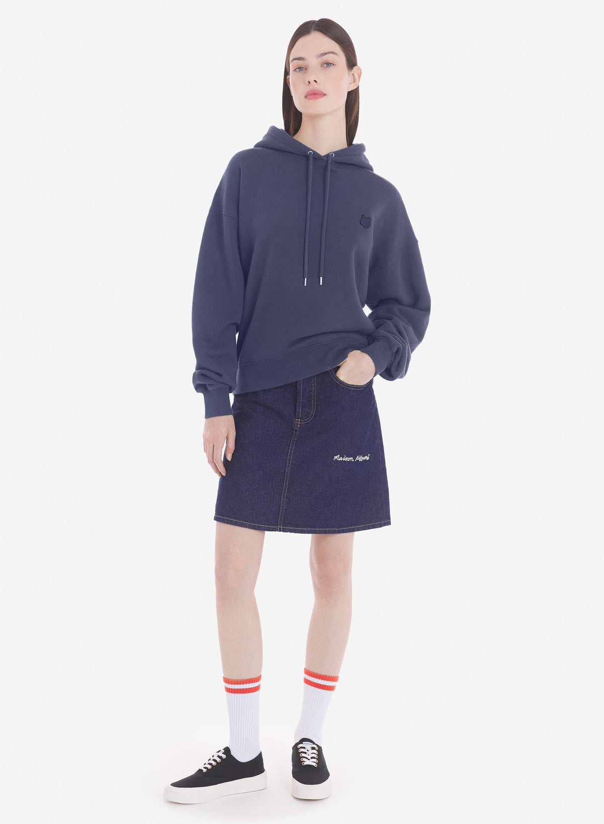  BOLD FOX HEAD PATCH COMFORT HOODIE
