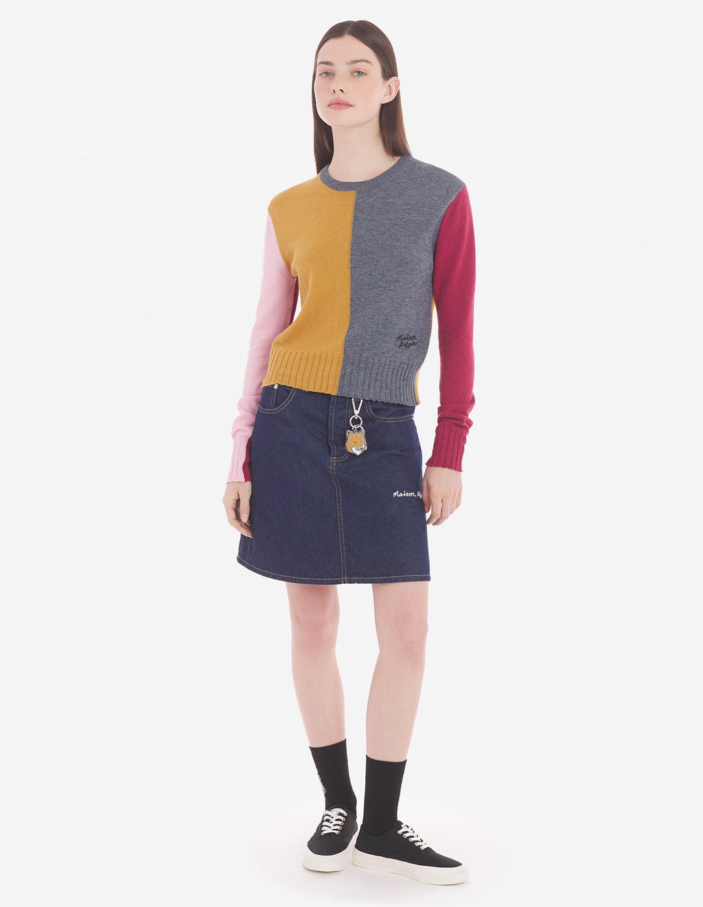 COLOUR BLOCK REGULAR JUMPER
