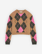  ARGYLE BOXY JUMPER