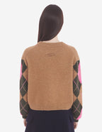  ARGYLE BOXY JUMPER