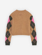  ARGYLE BOXY JUMPER