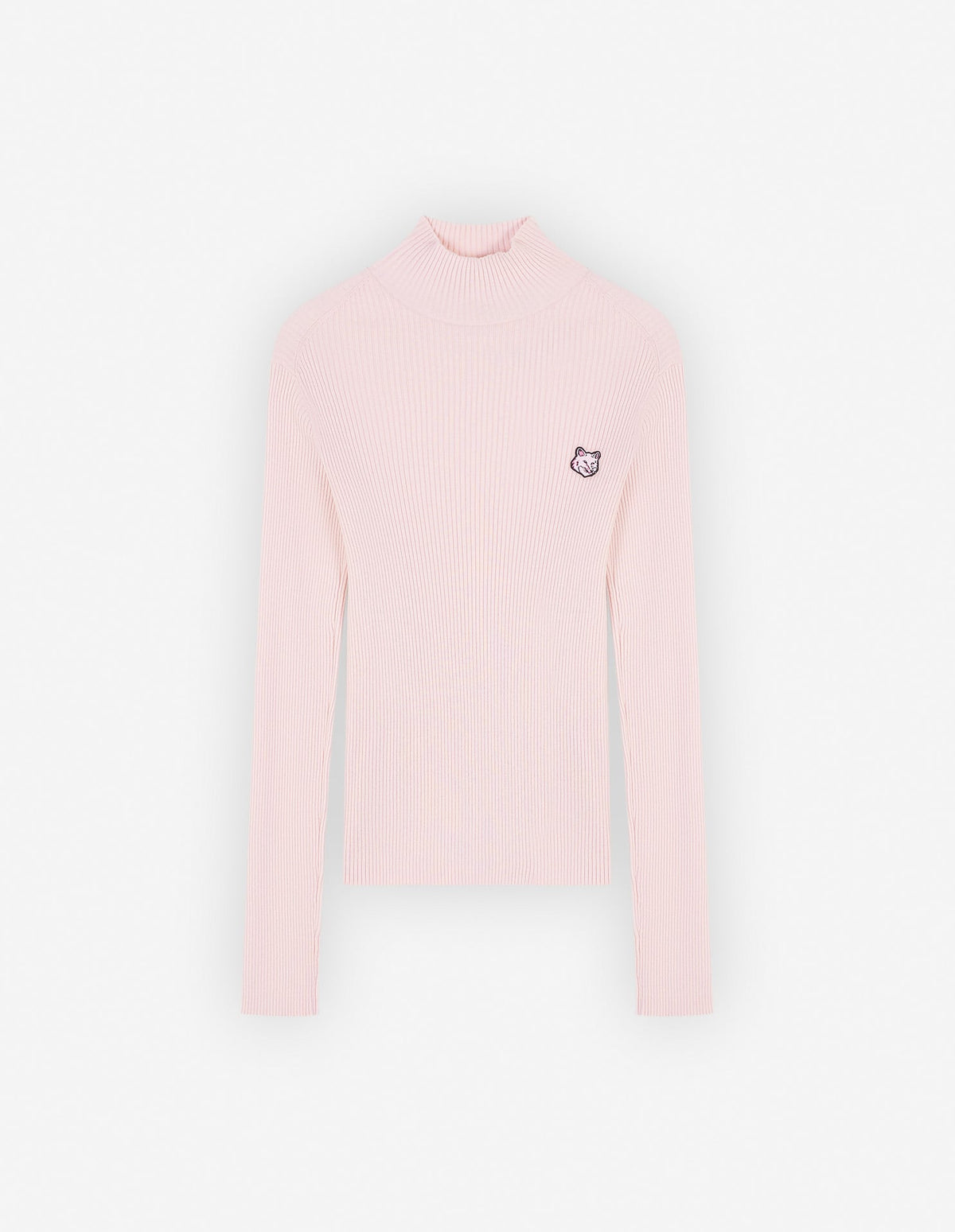 BOLD FOX HEAD PATCH FINE RIBBED TURTLENECK