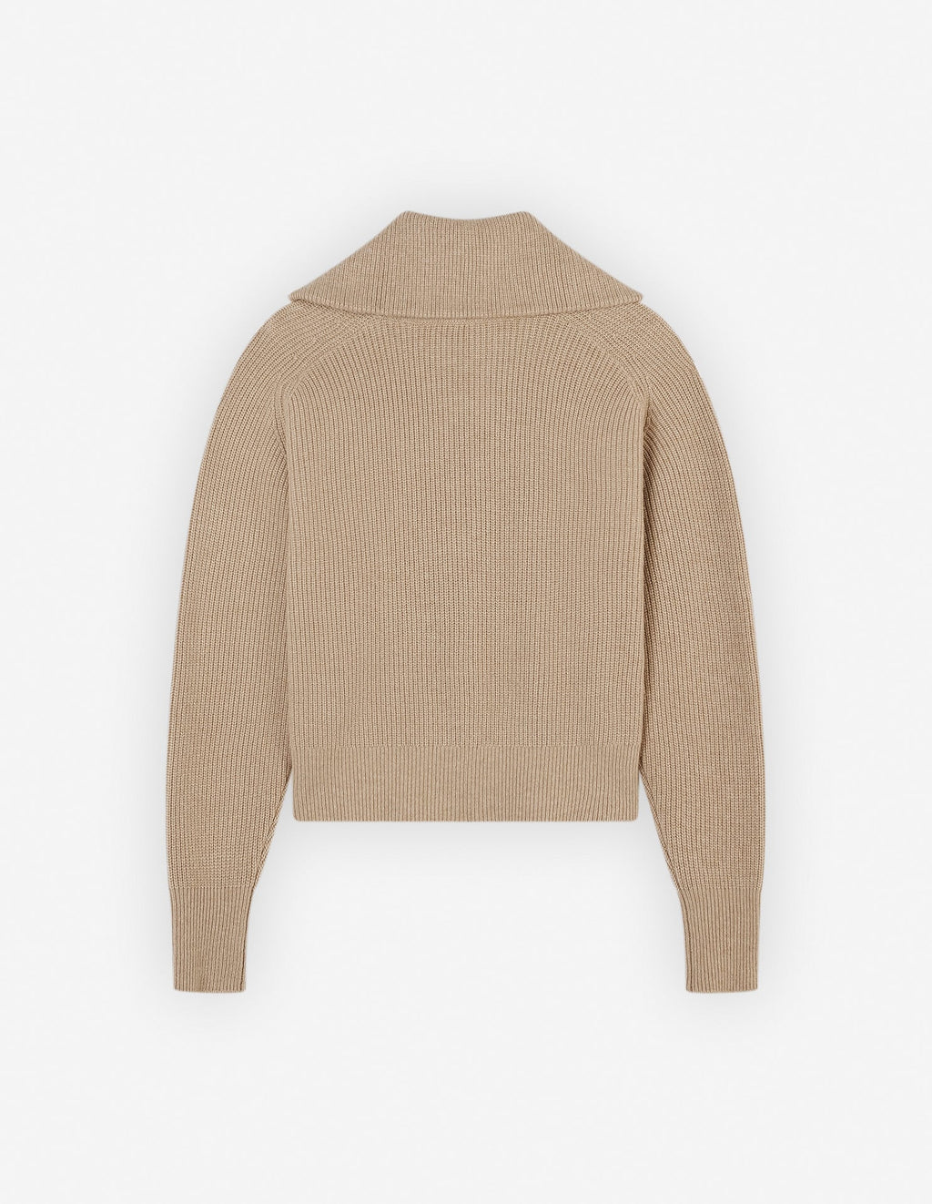  BOLD FOX HEAD PATCH HALF ZIP RIBBED JUMPER