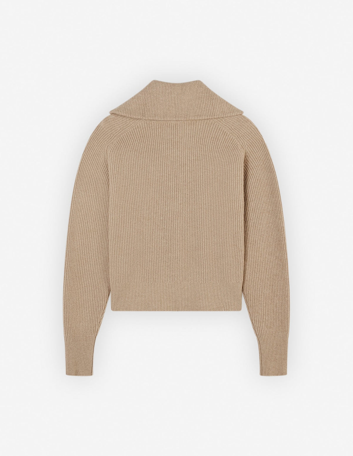  BOLD FOX HEAD PATCH HALF ZIP RIBBED JUMPER