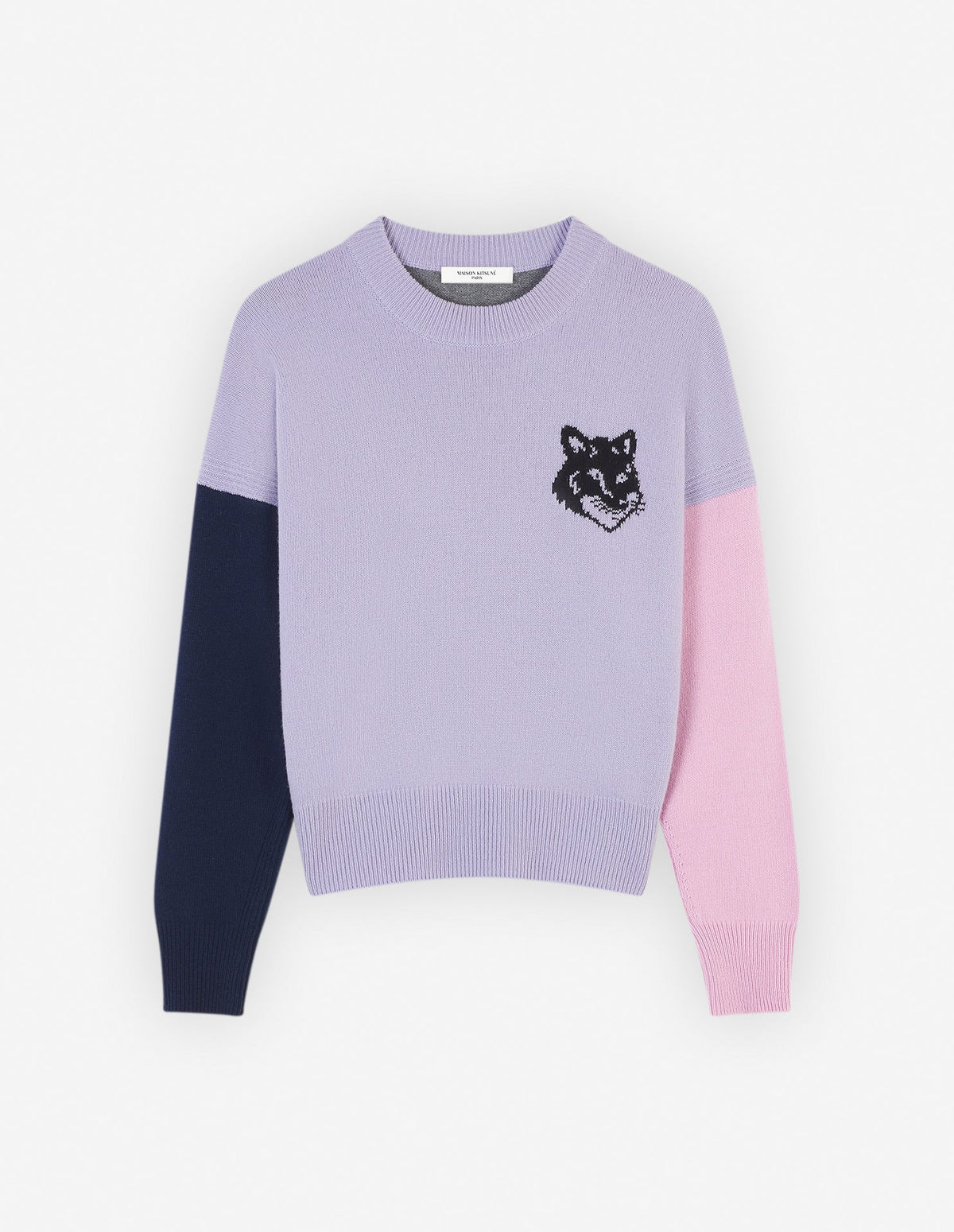  FOX HEAD INTARSIA COMFORT JUMPER IN COLOUR BLOCK