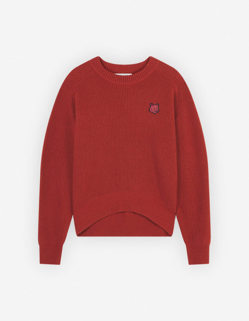 BOLD FOX HEAD PATCH COMFORT RIBBED JUMPER