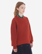  BOLD FOX HEAD PATCH COMFORT RIBBED JUMPER